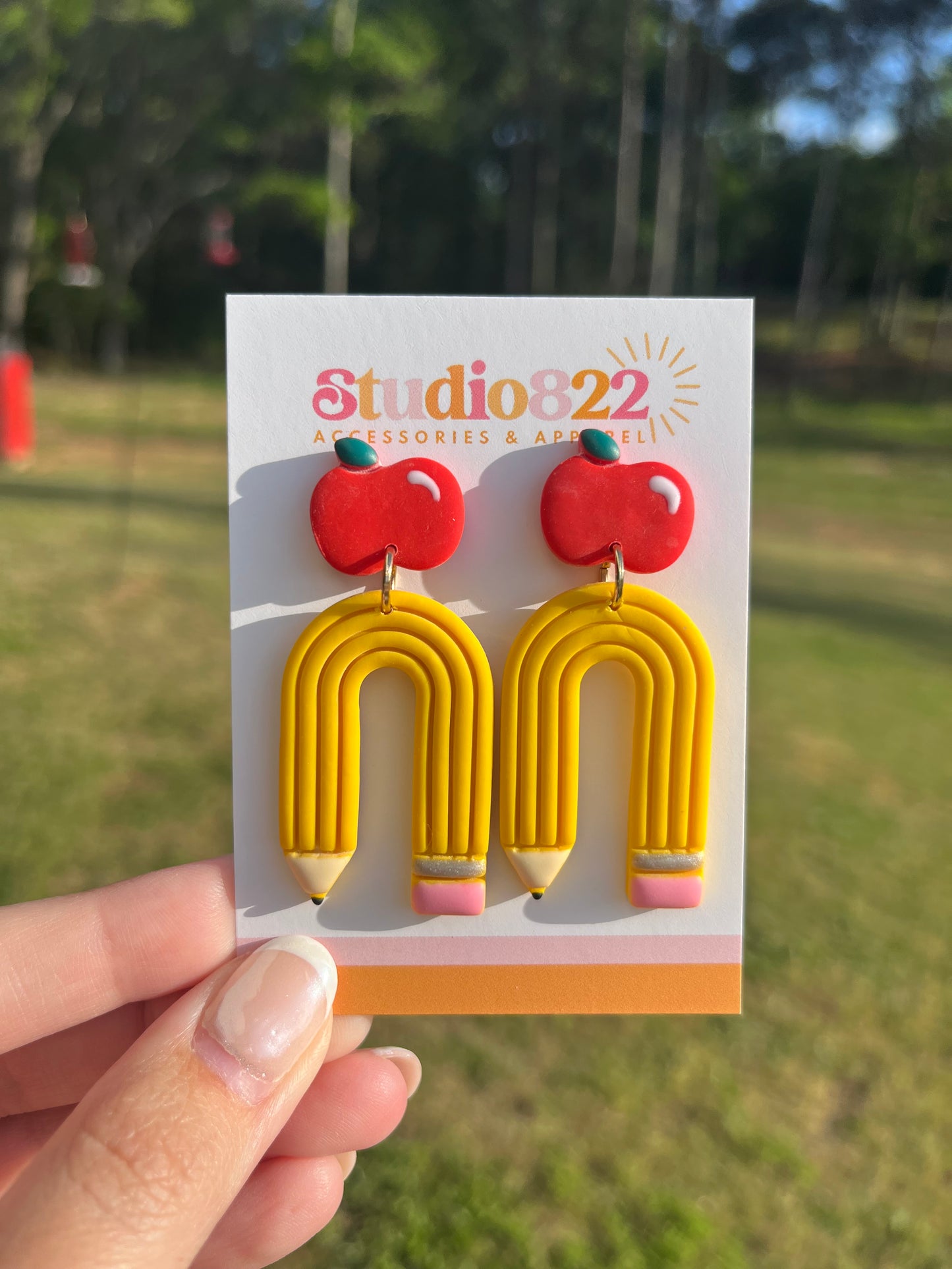 Teacher Pencil Arch Dangles