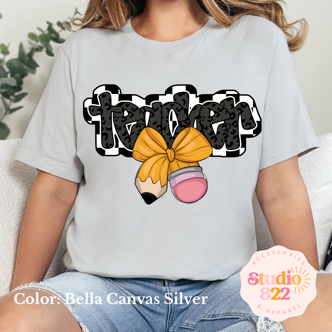 Teacher- Pencil Bow
