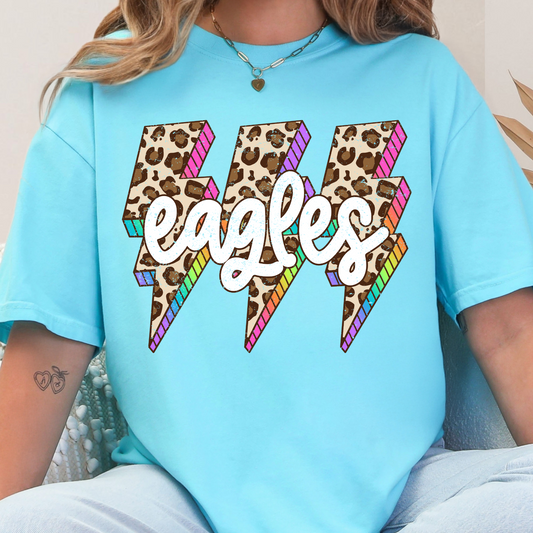 Eagles Cheetah Checkered Lighting Bolt