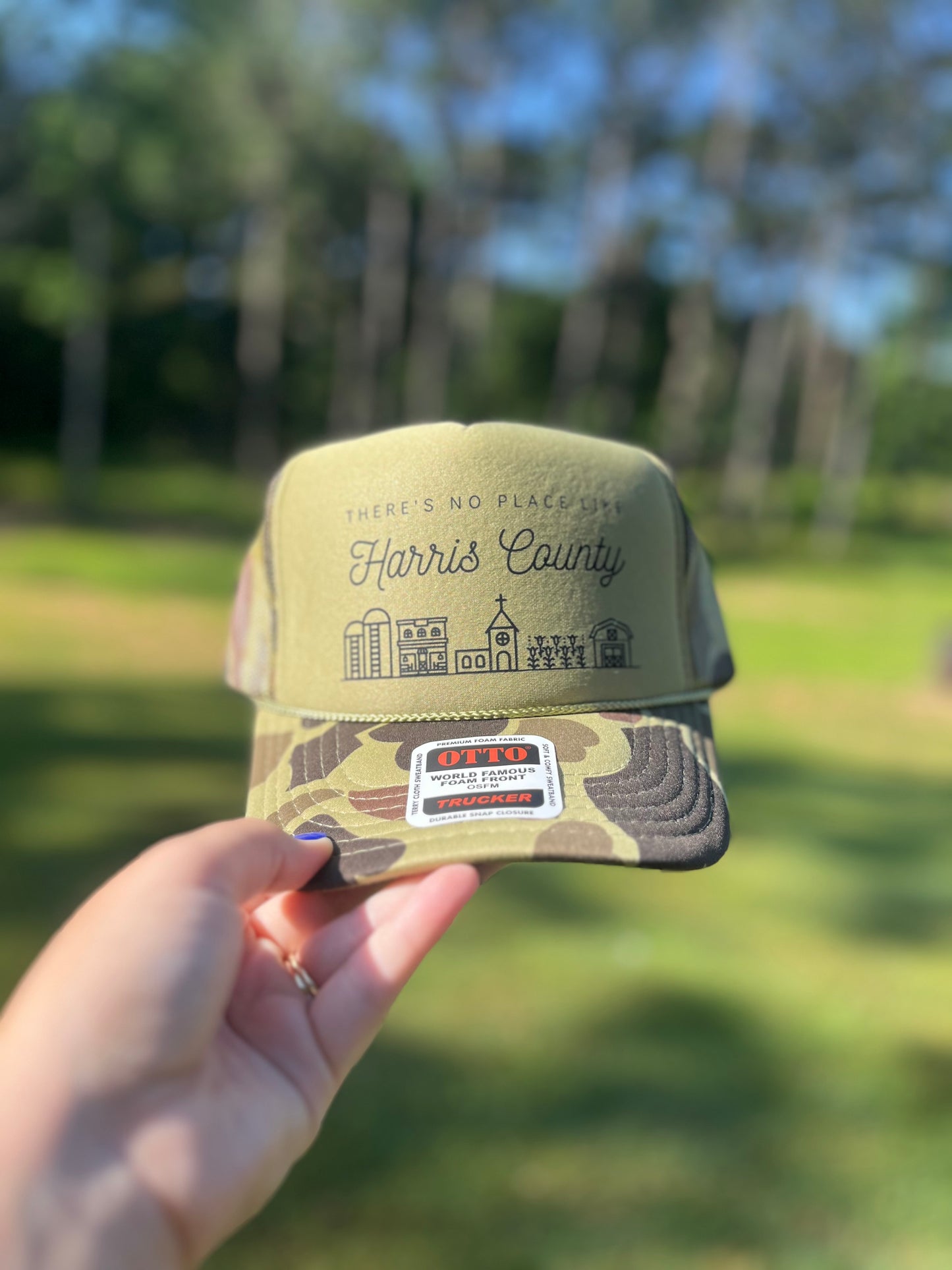 There’s No Place Like Harris County Hat- Camo