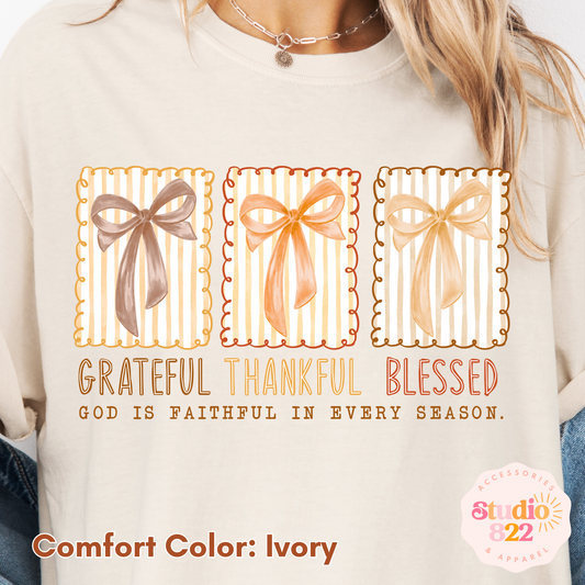 Grateful, Thankful, Blessed