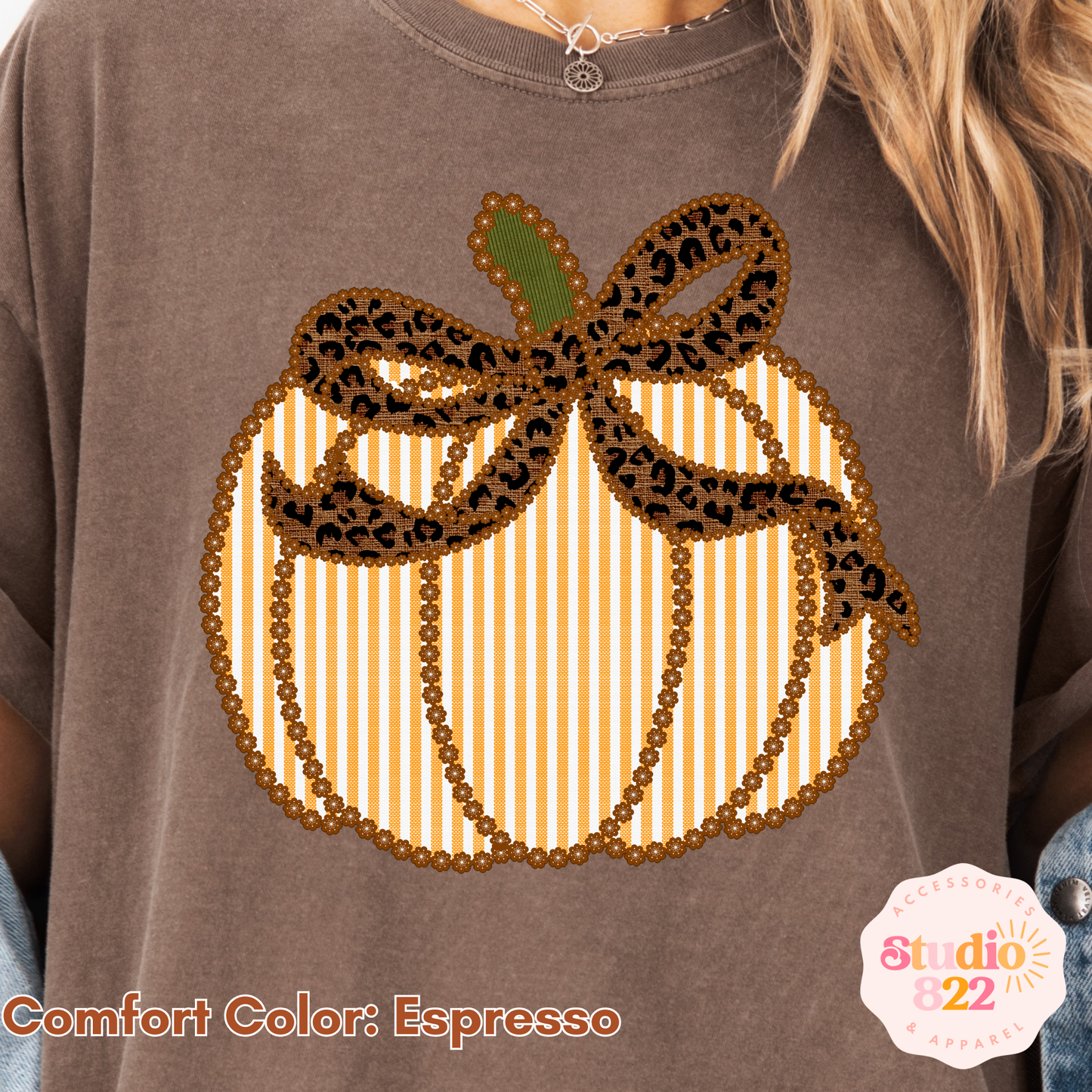 Cheetah Pumpkin Ribbon